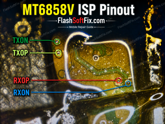 MT6858V ISP Pinout - UFS Test Point